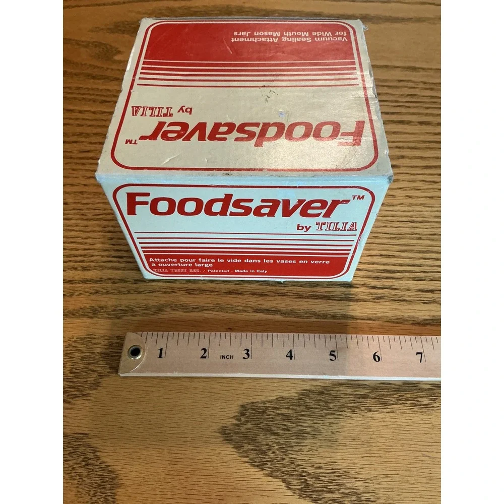 Vintage Foodsaver by Tilia Wide Mouth Mason Jar Vacuum Sealer Attachment Hose